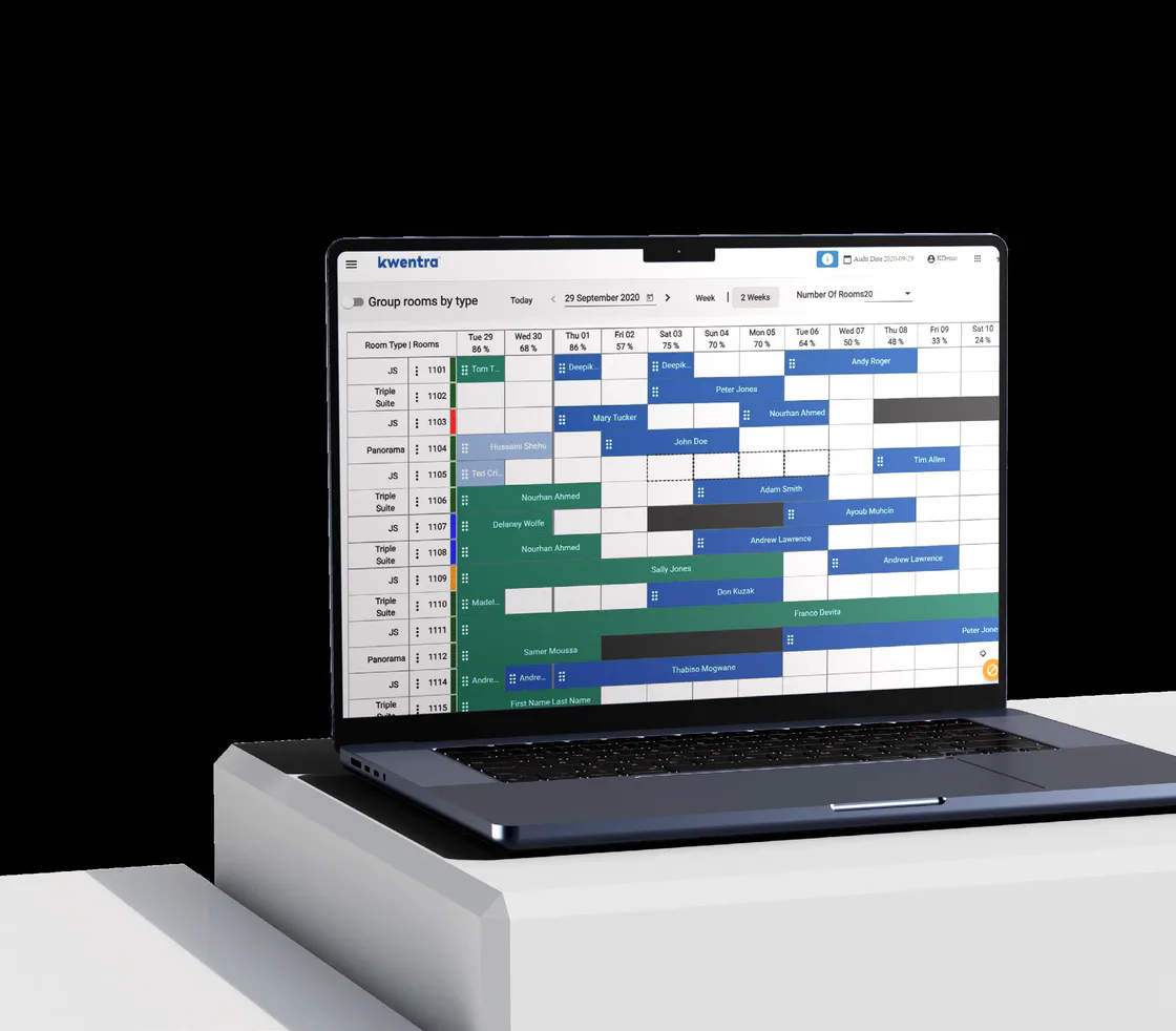 Reservation dashboard